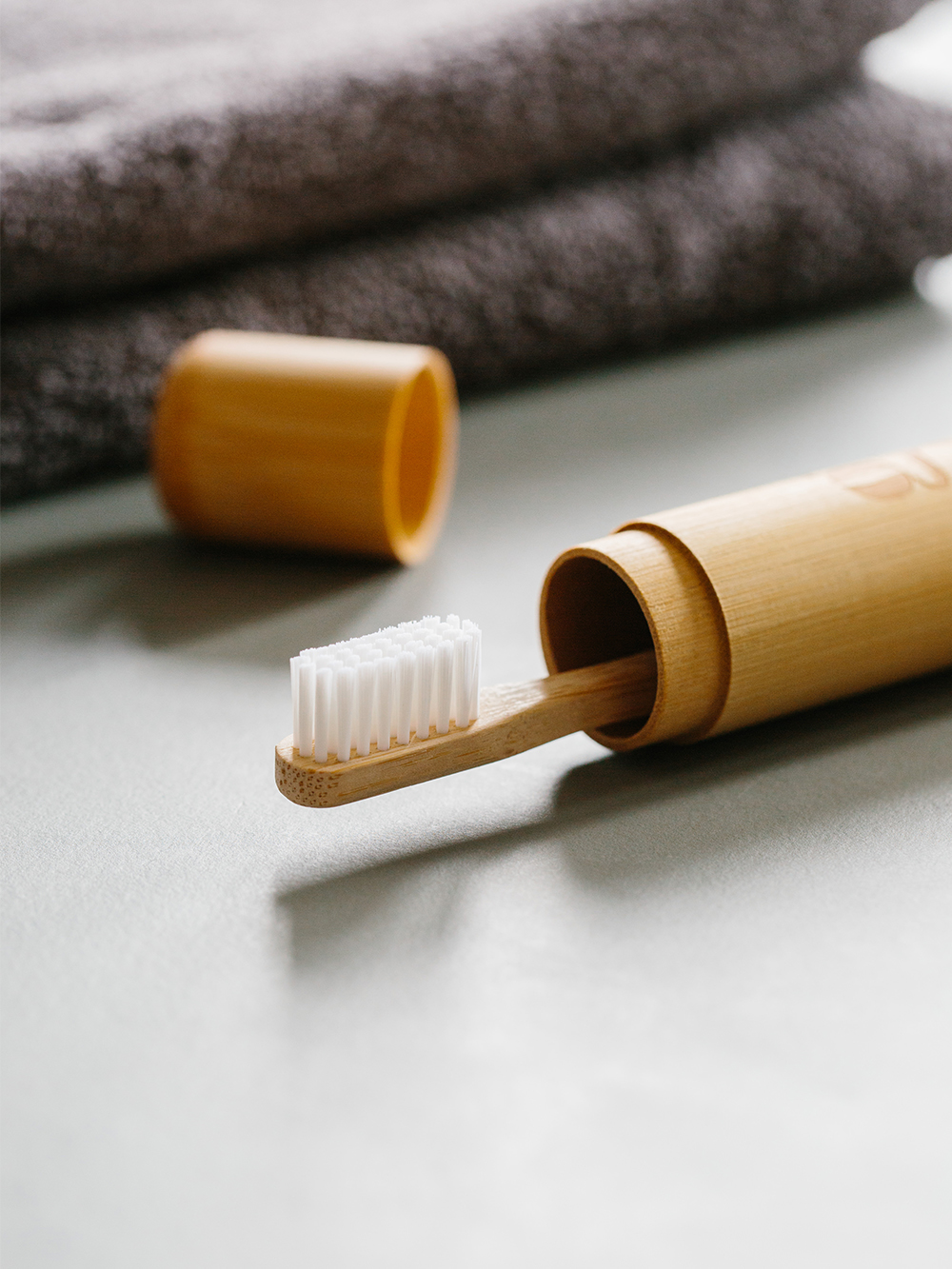 grums bamboo toothbrush case